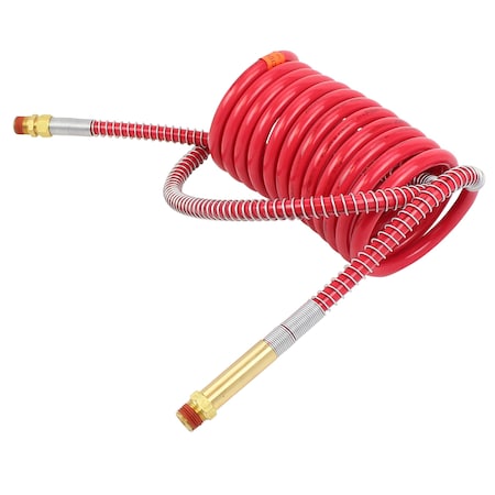Phillips Line Assy, Air, Coiled, Brake, Polar Air, Red Emergency W/ 40 In. Lead Coil Only, 15 Ft Working 11-5401